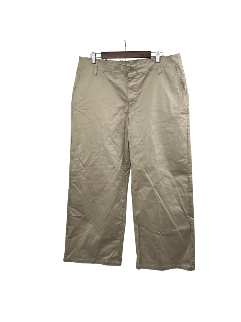 Wild Fable Womens Wide Leg Khaki Pants High Rise Size XL Pockets